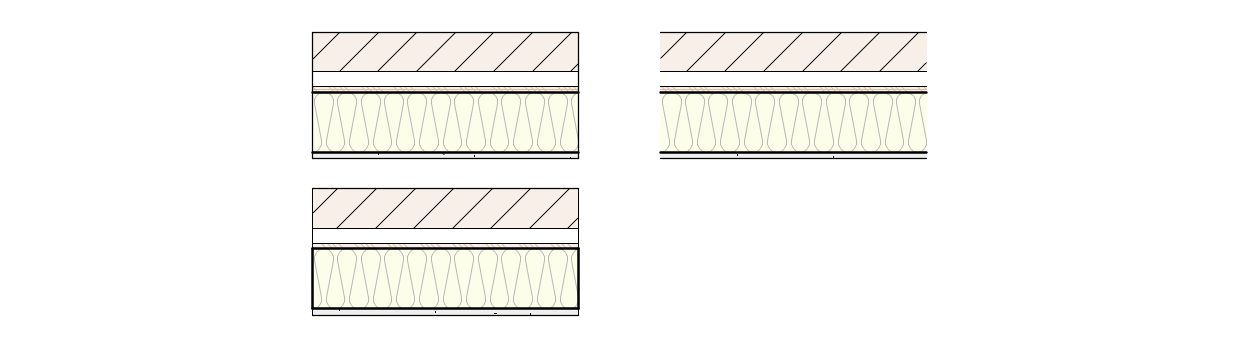 examples of a wall with caps, without caps and with caps but using the component line attributes